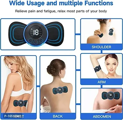Mini Massager with Rechargeable, butterfly mini massager, ems massager, neck massager for cervical pain, mini massager, For Men,Women,Shoulder,Arms,Legs,Neck Full Body (BLUE MINI MASSAGER)-thumb5