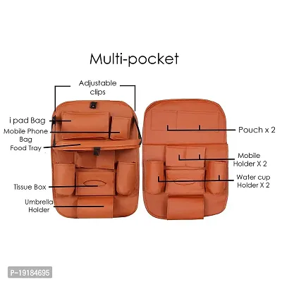 Universal Car Organizer Storage Bag Back Seat Box Organizer Holder Cover Backseat Pockets for Cars-thumb5