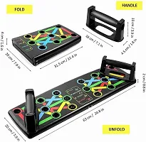 ABS Pushup Board, 9  in 1 Push up board, pushup board for men, push up bar, pushup board, push up stand, pushup bars, gym equipment for men, excersing equipment, chest workout equipment (Black)-thumb4