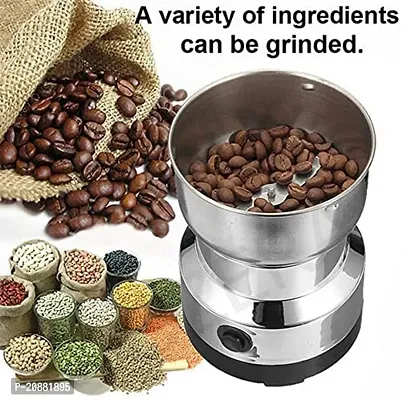 Stainless Steel Electric Portable Coffee Bean Grinder Home Grinding Spices Milling Ultra Fine Dry Food Powder Machine for Home Kitchen Cafe-thumb2