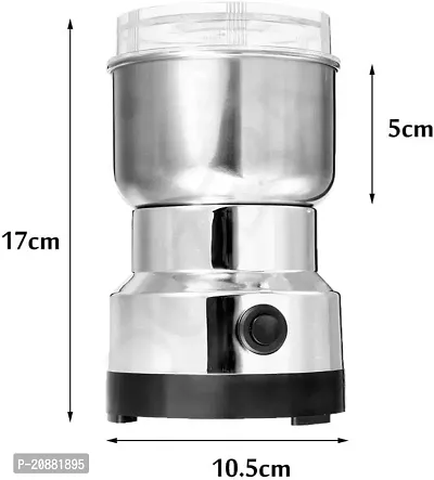 Stainless Steel Electric Portable Coffee Bean Grinder Home Grinding Spices Milling Ultra Fine Dry Food Powder Machine for Home Kitchen Cafe-thumb4