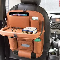 Universal Car Backseat Storage Organizer with Foldable Tray, Multi-Pocket for Bottles, Tissue Boxes 2 Pc-thumb4