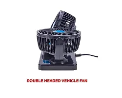 Mitchell Car Dash Board Air Fan Double Head 2 Speed 360 Degree Rotatable Universal Model for all Cars-thumb2