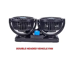 Mitchell Car Dash Board Air Fan Double Head 2 Speed 360 Degree Rotatable Universal Model for all Cars-thumb3