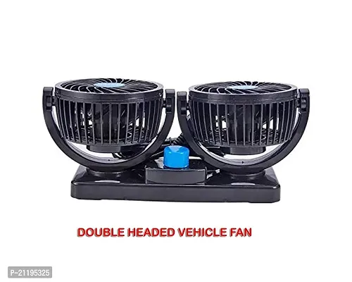 Mitchell Car Dash Board Air Fan Double Head 2 Speed 360 Degree Rotatable Universal Model for all Cars-thumb4