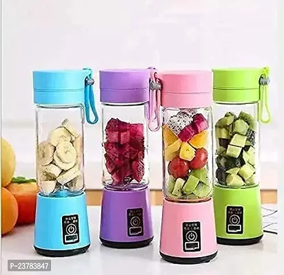 Instant Pot Plastic Mini Blender Fruit Mixer Machine Portable Electric Juicer grinder Cup 380ML Personal Blender Smoothie Maker USB Rechargeable Fruit Juice and Mixer for Home and Office Multicolor-thumb5