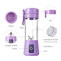 Hand Blenders juicer,cleaning brush Mini Blender Fruit Mixer Machine Portable Electric Juicer grinder Cup 380ML Personal Blender USB Rechargeable Fruit Blender Mixer for Home Office Outdoor multicolor-thumb3