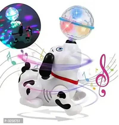 dancing dog with music flashing light-thumb0