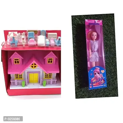 DOLL HOUSE AND DOLL COMBO