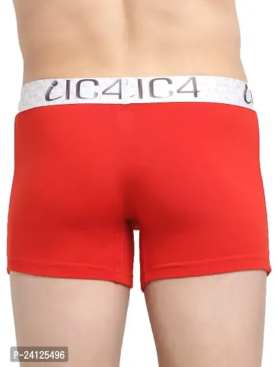 Stylish Red Cotton Solid Trunks For Men-thumb3