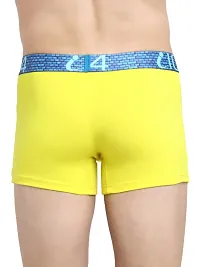 Stylish Yellow Cotton Solid Trunks For Men-thumb2