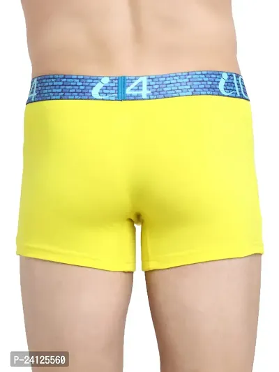 Stylish Yellow Cotton Solid Trunks For Men-thumb3