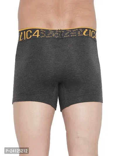 Stylish Grey Cotton Solid Trunks For Men-thumb3