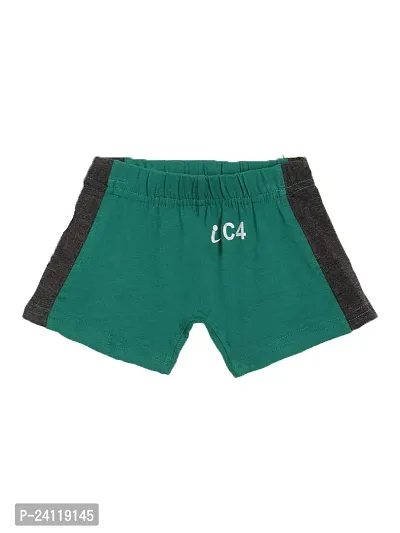 Stylish Green Cotton Solid Panty For Boys