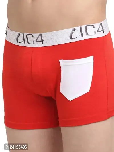Stylish Red Cotton Solid Trunks For Men-thumb4
