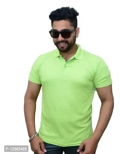 Stylish Fancy Polyester Regular Fit Polos T-Shirts For Men Pack Of 1-thumb0