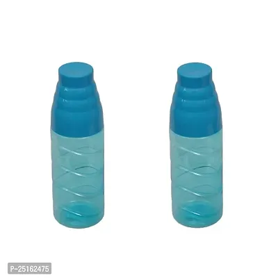 Stylish Plastic 1 Ltr Pack Of 2 Water Bottle