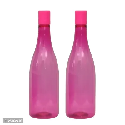Stylish Plastic 1 Ltr Pack Of 2 Water Bottle