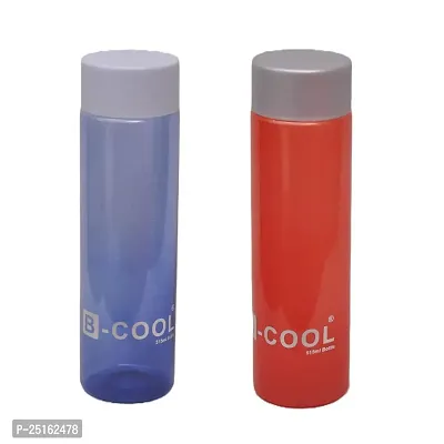 Stylish Plastic 1 Ltr Pack Of 2 Water Bottle-thumb0