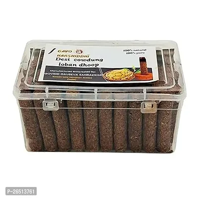 Desi Cow Dung Natural Loban Dhoop Batti Made By Loban Chandan 60-Piece