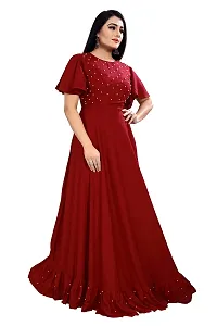 4JSTAR Rayon Blend Stitched Anarkali Gown-thumb2