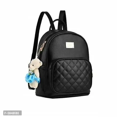 PU Leather Girls  Women Latest Backpack for Daily Use School/College/travel (Pack Of 3)-thumb0