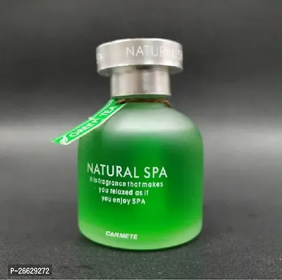 Dhairya Creations Natural Spa Green Tea Fragrance Green Car Perfume For Car Dashboard-thumb0