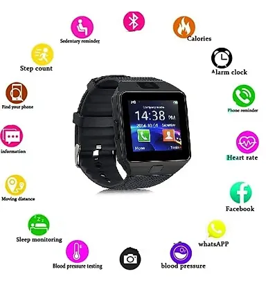 DZ09 Bluetooth Calling Smartwatch with Sim Call Support (Combo Pack)