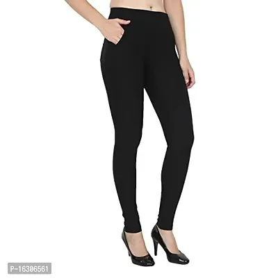 Buy QRAFTINKreg; Gym wear Leggings Ankle Length Workout Trousers, Stretchable Striped Jeggings