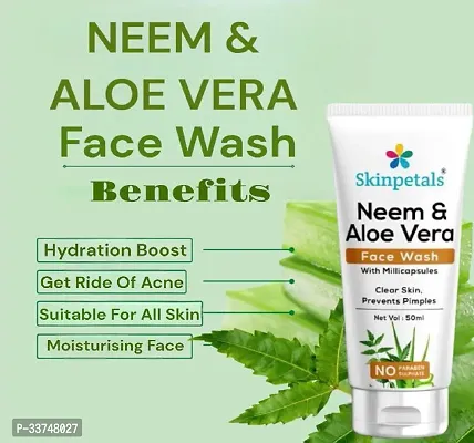 Skinpetals Neem  Aloevera Face Wash 50ml2,papaya Face Wash 100ml, Rose Face Toner 100ml-thumb5