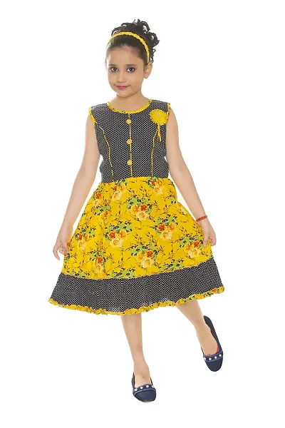 Girls Causal Wear Cotton Frock