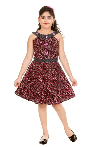 Girl's Cotton Printed Frock