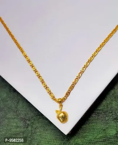 Beautiful Gold Plated Chain With Pendent For Women