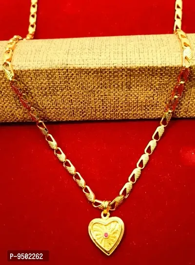 Beautiful Gold Plated Chain With Pendent For Women