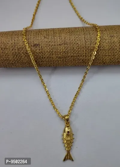 Beautiful Gold Plated Chain With Pendent For Women