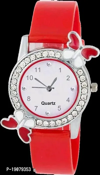 Stylish Red Synthetic Analog Watches For Women-thumb0