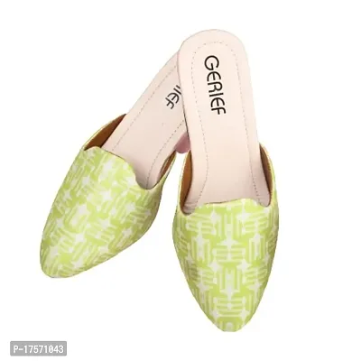 GERIEF Fashion Flat Sandal Women And Girls,Green