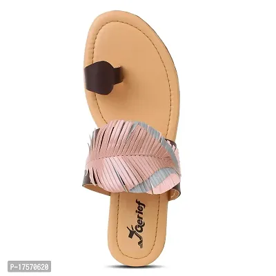 GERIEF Trendy Flat Fashion Sandal's and Slipper's for Women's  Girl's-thumb4