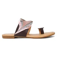 GERIEF Trendy Flat Fashion Sandal's and Slipper's for Women's  Girl's-thumb1
