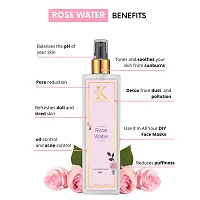 Kimayra Premium Rose Water Spray For Face - Skin Toner/Makeup Remover | Gulab Jal Spray For Face | Rose Water Mist Spray For Face Pack Powder | Rose Water Toner For Glowing Skin | All Skin Type 100ml-thumb2