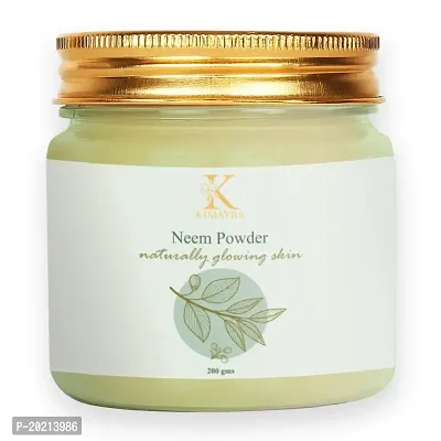 Kimayra World Naturals Pure Neem Leaves Powder pack For Pimple-free Clear Skin, silky hair (200 GM) (Pack of 1)