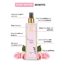 Kimayra Premium Rose Water Spray For Face, Skin | Pure Gulab Jal Spray For Face | Skin Toner/Face Toner/Makeup Remover | Rose Water Mist Spray For Refreshes Dull  Tired Skin | All Skin Type 100ml-thumb2