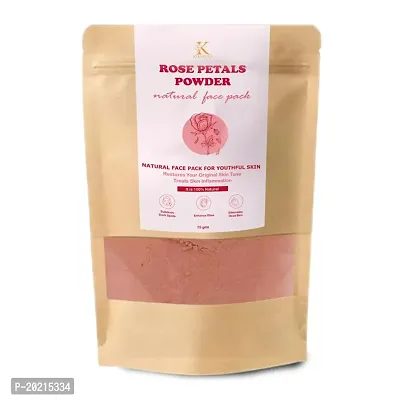 Kimayra world Unisex Rose Petals Face Pack Powder For Youthful Skin  Glowing Skin Care | Natural Face Pack | Rose Petals Face Pack Powder - 75Gm-thumb5