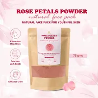 Kimayra world Unisex Rose Petals Face Pack Powder For Youthful Skin  Glowing Skin Care | Natural Face Pack | Rose Petals Face Pack Powder - 75Gm-thumb1