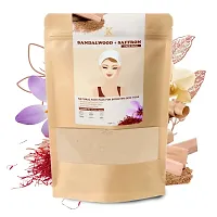 Kimayra Sandalwood + Saffron Face Pack Powder For Brighter Skin Tone | Helps In Remove Dead Skin Cells  Deeply Moisturizes | Natural Face Pack For Women/Men -Safe For All Skin Type ? 75gm (Pack Of 2)-thumb1