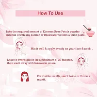 Kimayra world Unisex Rose Petals Face Pack Powder For Youthful Skin  Glowing Skin Care | Natural Face Pack | Rose Petals Face Pack Powder - 75Gm-thumb3