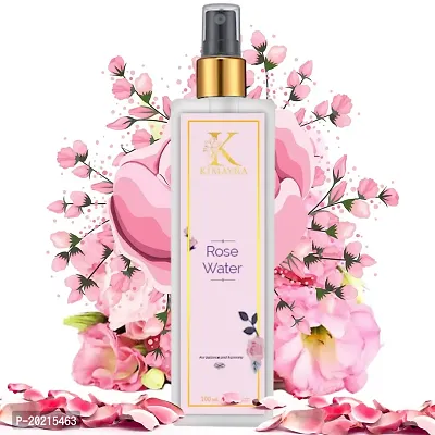 Kimayra Pure  Natural Rose Water - For Skin, Face - Gulab Jal Spray Skin Toner - Ideal For Skin Clearing  Toning - Premium Rose Water Mist Spray For Skin Type -100 Ml