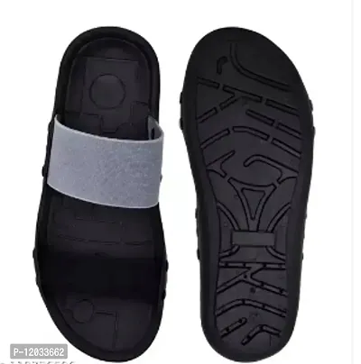 Stylish Black PVC Slipper For Men-thumb0