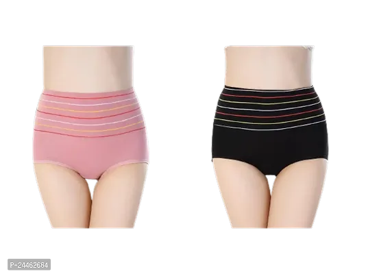 Stylish Fancy Cotton Solid Panty For Women Pack Of 2-thumb0