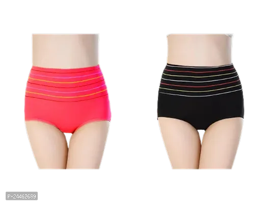 Stylish Fancy Cotton Solid Panty For Women Pack Of 2